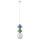 Pendul ceramic design modern CHIC verde/ albastru