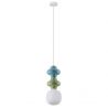 Pendul ceramic design modern CHIC verde/ albastru