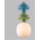 Pendule, Lustre suspendate - Pendul ceramic design modern CHIC verde/ albastru
