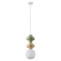 Pendul ceramic design modern CHIC verde/ galben