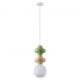 Pendule, Lustre suspendate - Pendul ceramic design modern CHIC verde/ galben