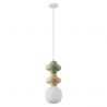Pendul ceramic design modern CHIC verde/ galben