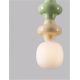 Pendule, Lustre suspendate - Pendul ceramic design modern CHIC verde/ galben