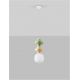 Pendule, Lustre suspendate - Pendul ceramic design modern CHIC verde/ galben