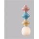 Pendule, Lustre suspendate - Pendul ceramic design modern CHIC roz/ albastru/ galben