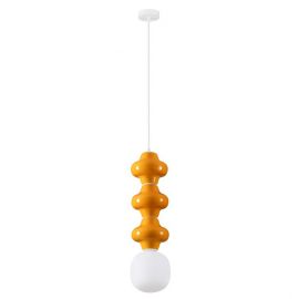 Pendule, Lustre suspendate - Pendul ceramic design modern CHIC portocaliu