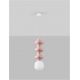 Pendule, Lustre suspendate - Pendul ceramic design modern CHIC roz