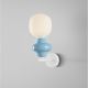 Aplice, corpuri de iluminat pentru pereti - Aplica de perete din ceramica design modern CHIC albastru