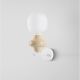 Aplice, corpuri de iluminat pentru pereti - Aplica de perete din ceramica design modern CHIC galben