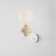 Aplice, corpuri de iluminat pentru pereti - Aplica de perete din ceramica design modern CHIC galben