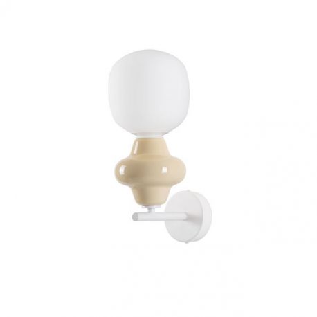 Aplice, corpuri de iluminat pentru pereti - Aplica de perete din ceramica design modern CHIC galben