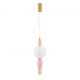 Pendule, Lustre suspendate - Pendul ceramic design modern LED CLEMENTINE portocaliu/ roz