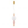 Pendul ceramic design modern LED CLEMENTINE portocaliu/ roz
