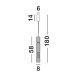 Pendule, Lustre suspendate - Pendul LED design modern BENTO coniac