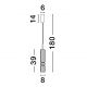 Pendule, Lustre suspendate - Pendul LED design modern BENTO gri fumuriu