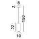 Pendule, Lustre suspendate - Pendul LED design modern AELIA