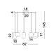 Pendule, Lustre suspendate - Lustra cu 9 pendule LED design modern AELIA