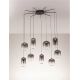 Pendule, Lustre suspendate - Lustra cu 9 pendule LED design modern AELIA