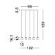 Pendule, Lustre suspendate - Lustra cu 5 pendule LED design modern ESSENTIAL