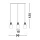 Pendule, Lustre suspendate - Lustra suspendata cu 3 pendule design modern MIRBI