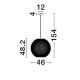 Pendule, Lustre suspendate - Pendul LED stil modern decorativ BRUME D-46cm
