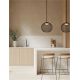 Pendule, Lustre suspendate - Pendul LED stil modern decorativ KINETIC D-30cm