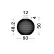 Plafoniere - Plafoniera LED stil modern decorativ KINETIC D-50cm