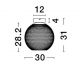 Plafoniere - Plafoniera LED stil modern decorativ KINETIC D-30cm