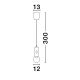 Pendule, Lustre suspendate - Pendul LED design minimalist CHRONOS negru