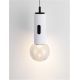 Pendule, Lustre suspendate - Pendul LED design minimalist CHRONOS alb