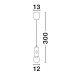 Pendule, Lustre suspendate - Pendul LED design minimalist CHRONOS alb