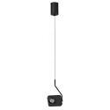 Pendul LED cu spot directionabil stil minimalist KEDROS negru