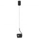 Pendule, Lustre suspendate - Pendul LED cu spot directionabil stil minimalist KEDROS negru