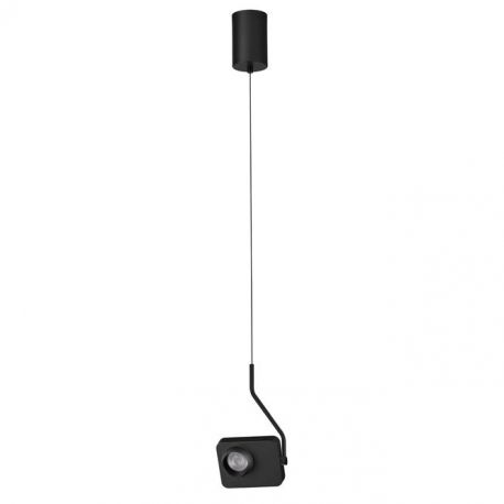Pendule, Lustre suspendate - Pendul LED cu spot directionabil stil minimalist KEDROS negru