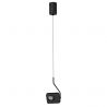 Pendul LED cu spot directionabil stil minimalist KEDROS negru