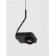 Pendule, Lustre suspendate - Pendul LED cu spot directionabil stil minimalist KEDROS negru