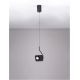 Pendule, Lustre suspendate - Pendul LED cu spot directionabil stil minimalist KEDROS negru