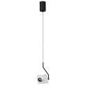 Pendul LED cu spot directionabil stil minimalist KEDROS alb