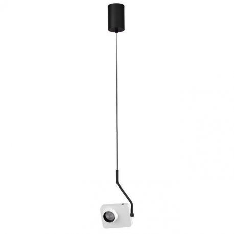 Pendule, Lustre suspendate - Pendul LED cu spot directionabil stil minimalist KEDROS alb