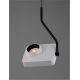 Pendule, Lustre suspendate - Pendul LED cu spot directionabil stil minimalist KEDROS alb