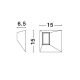 Plafoniere cu spoturi, Spoturi aplicate - Spot LED aplicat stil minimalist OUTOPIA negru