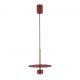 Pendule, Lustre suspendate - Pendul LED stil minimalist EDEM rosu