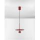Pendule, Lustre suspendate - Pendul LED stil minimalist EDEM rosu