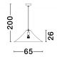 Pendule, Lustre suspendate - Lustra suspendata moderna design unicat AMBROSIA 65cm