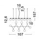 Pendule, Lustre suspendate - Lustra suspendata cu 14 surse de lumina DOMINO