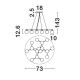 Pendule, Lustre suspendate - Lustra suspendata cu 14 surse de lumina DOMINO