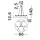 Pendule, Lustre suspendate - Lustra suspendata cu 10 surse de lumina DOMINO