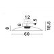 Plafoniere - Plafoniera LED design modern POLIFEMO maro, 60cm