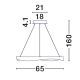 Pendule, Lustre suspendate - Lustra LED suspendata design modern RADON