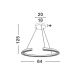 Pendule, Lustre suspendate - Lustra LED suspendata design circular ELMO